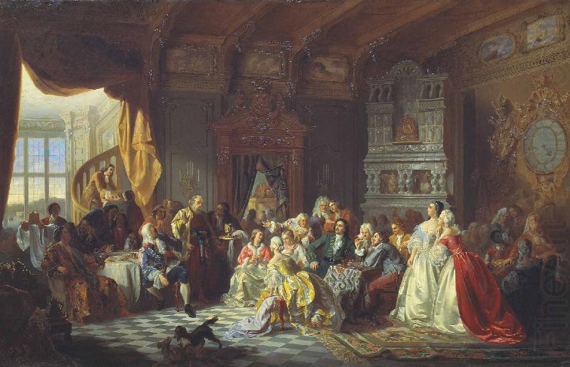Tsar Peter I and his court, Stanislaw Chlebowski